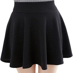 NWT Women's Basic Versatile Stretchy Flared Casual Mini Skater Skirt